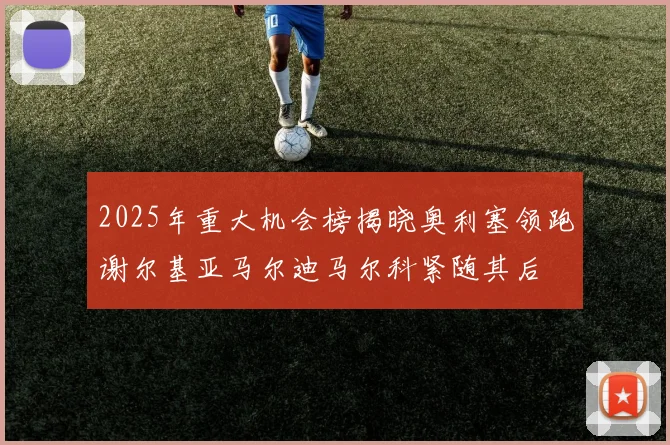 2025年重大机会榜揭晓奥利塞领跑谢尔基亚马尔迪马尔科紧随其后