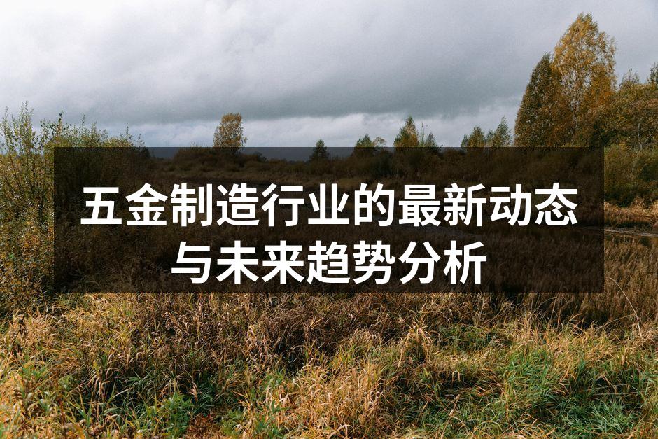 五金制造行业的最新动态与未来趋势分析